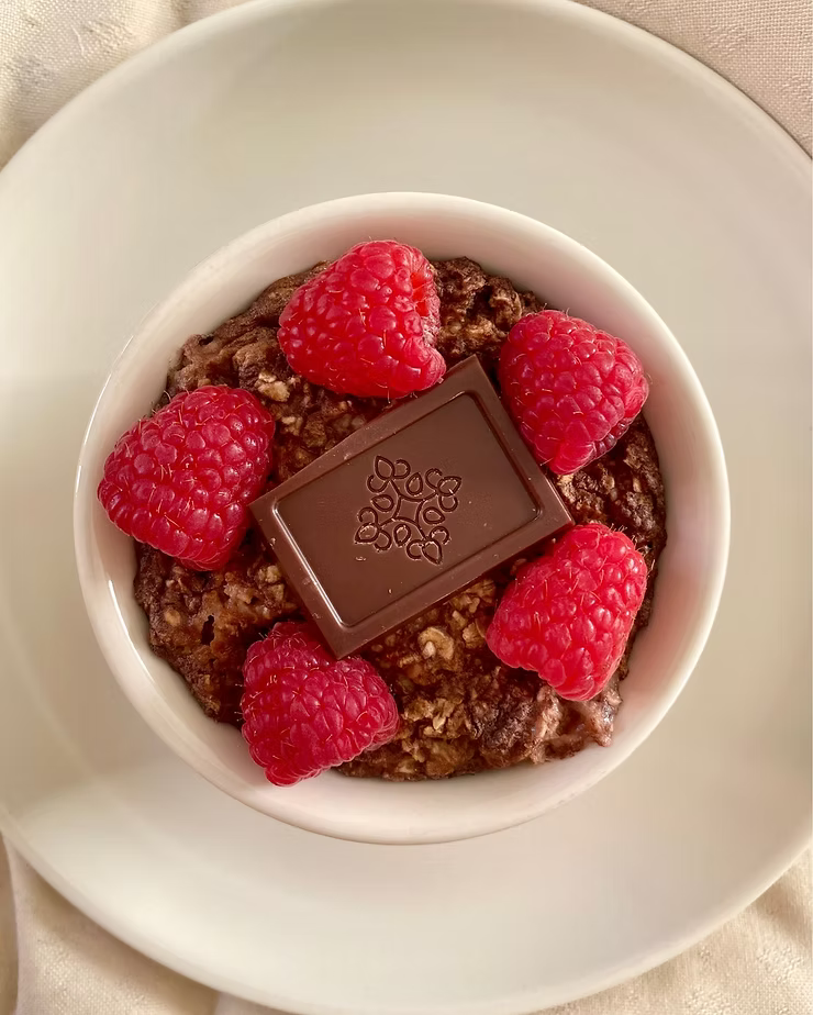 Raspberry and Baobab Baked Oats