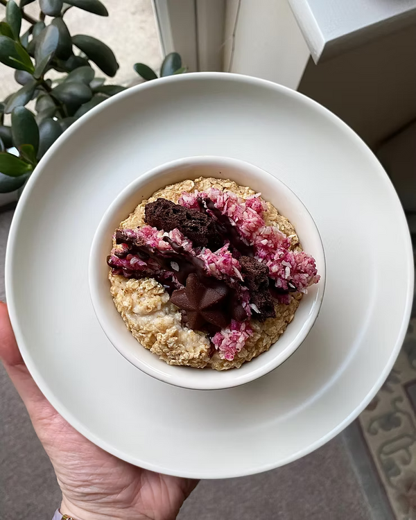 Chocolate, Coconut, and Baobab Baked Oats