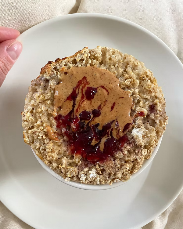 Peanut Butter, Jelly and Baobab Baked Oats