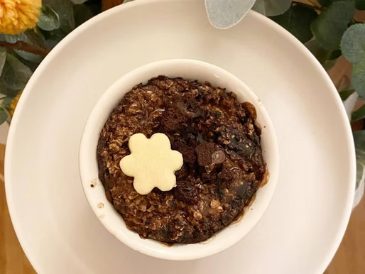 Baobab and Chocolate Baked Oats