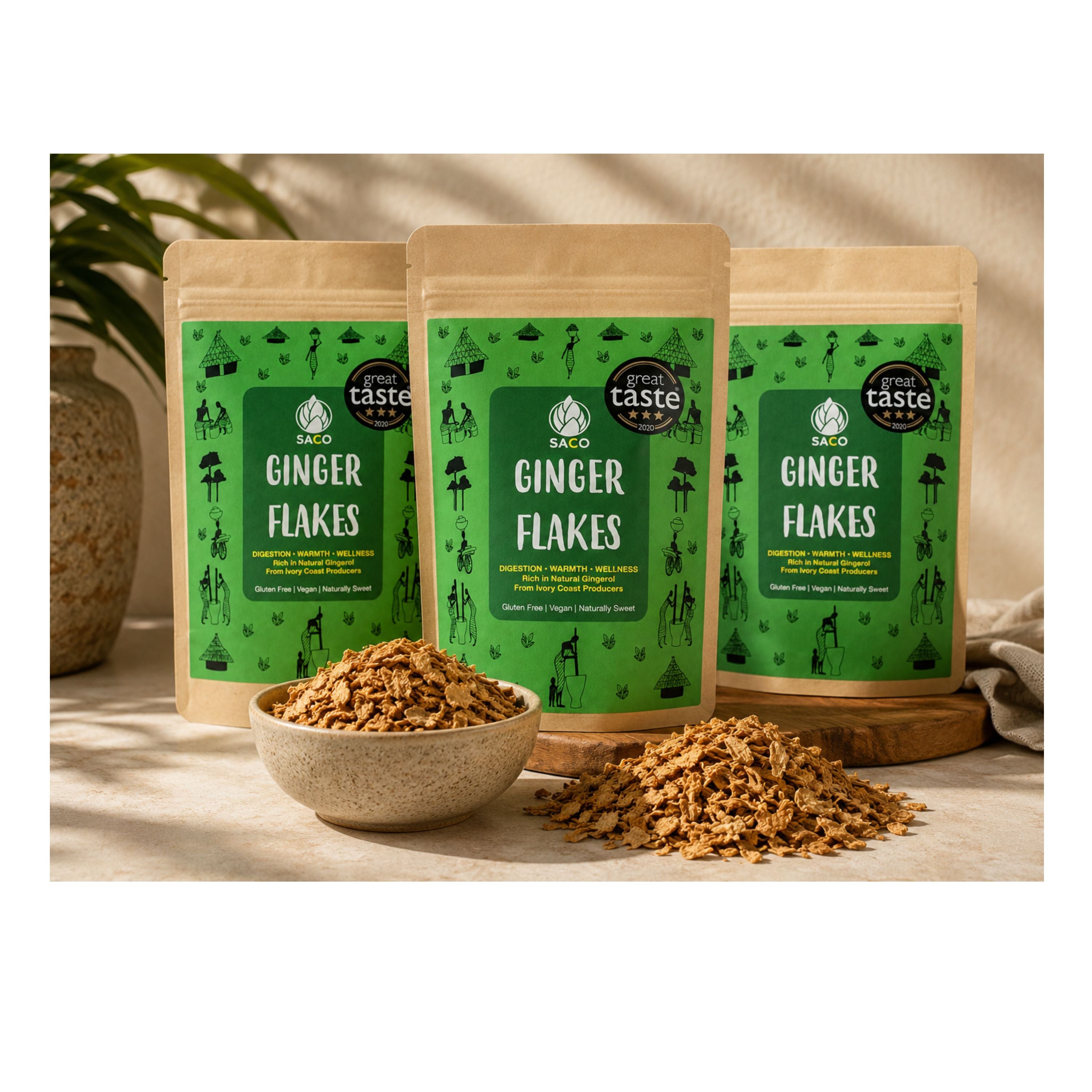 Dried Ginger Flakes