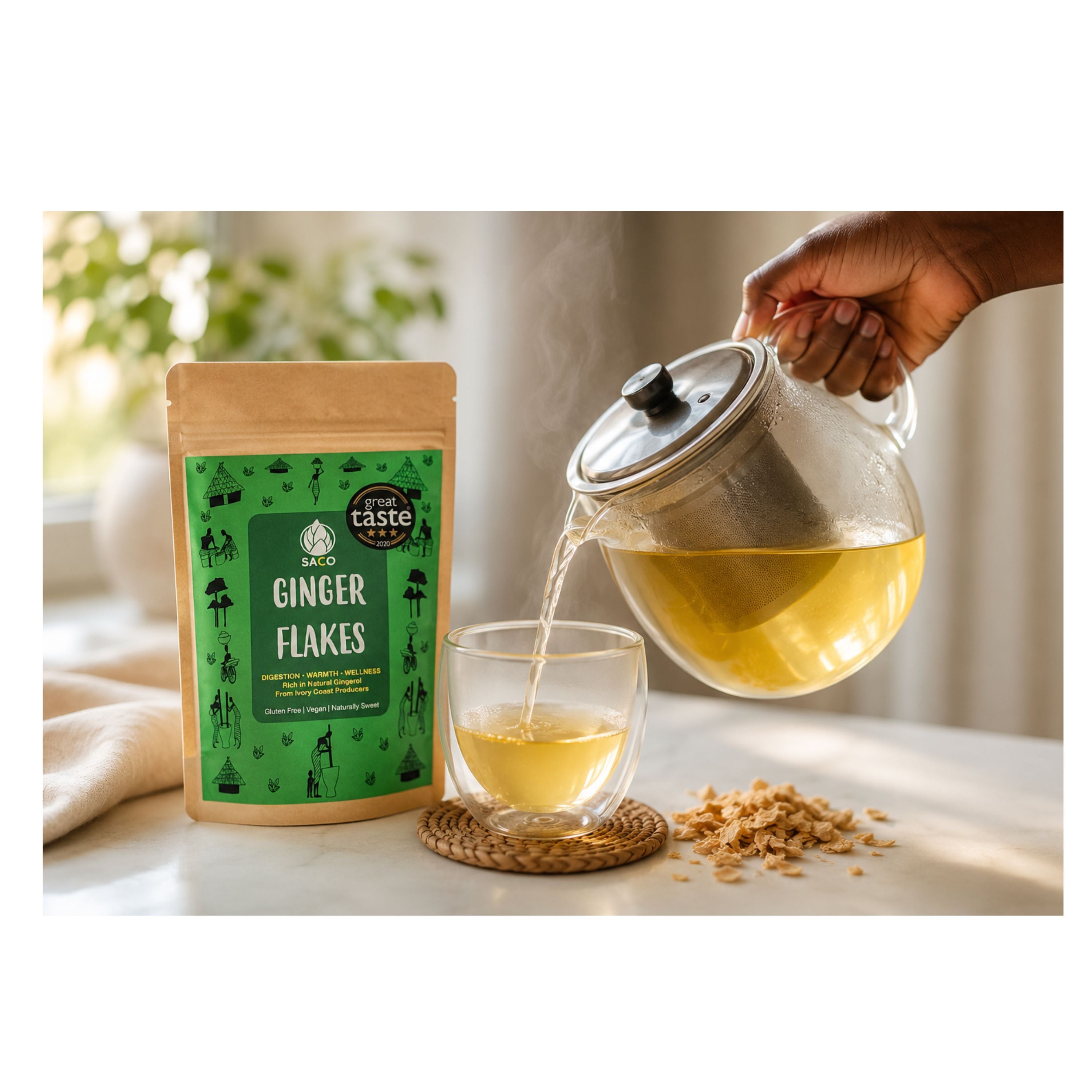 Dried Ginger Flakes