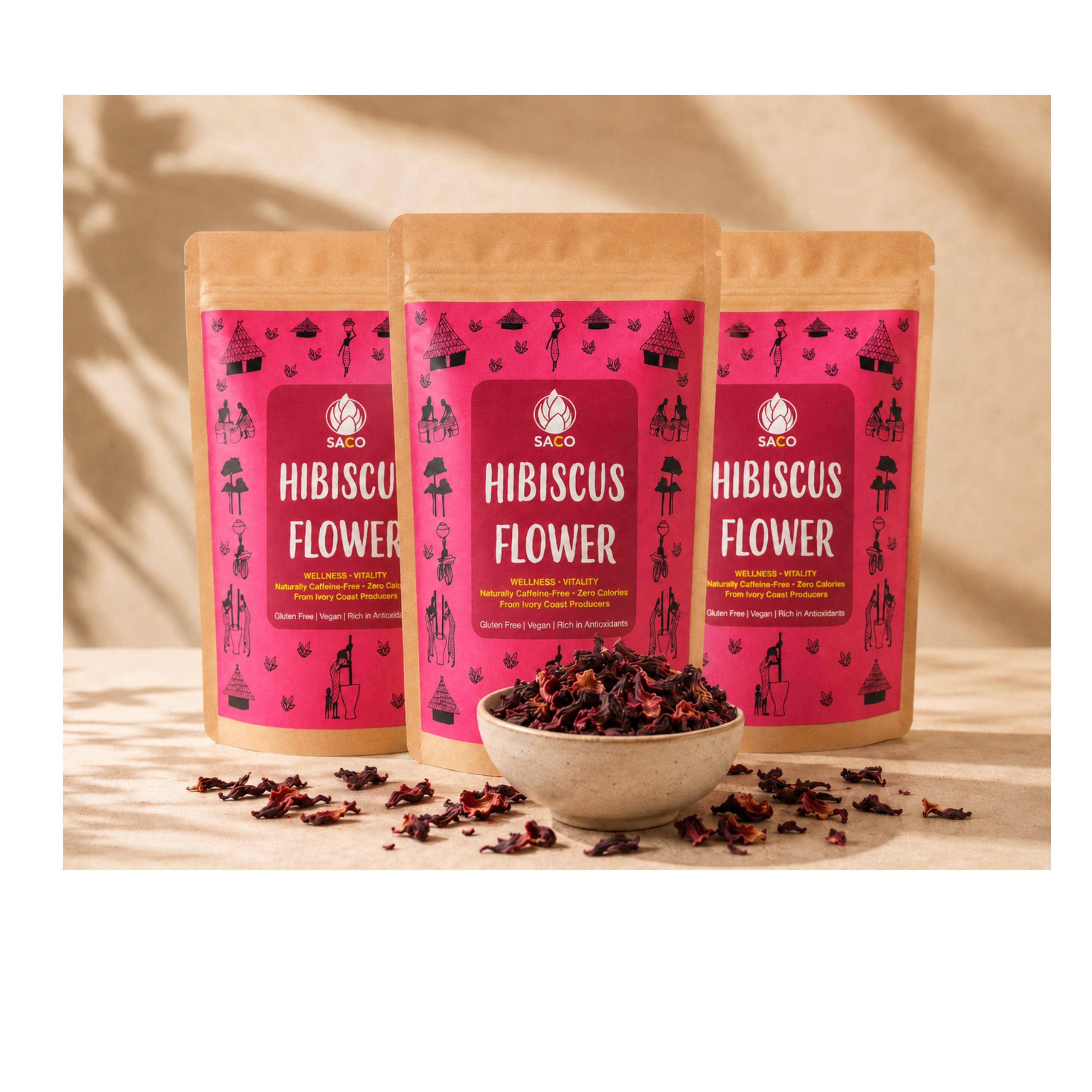 Dried Hibiscus Flowers